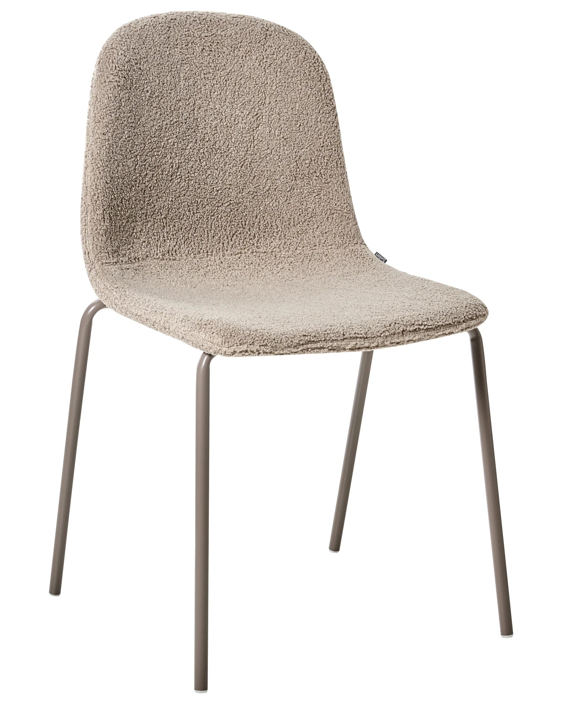 Set of 2 Conference Chairs LOMA Boucle Taupe