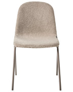 Set of 2 Conference Chairs LOMA Boucle Taupe