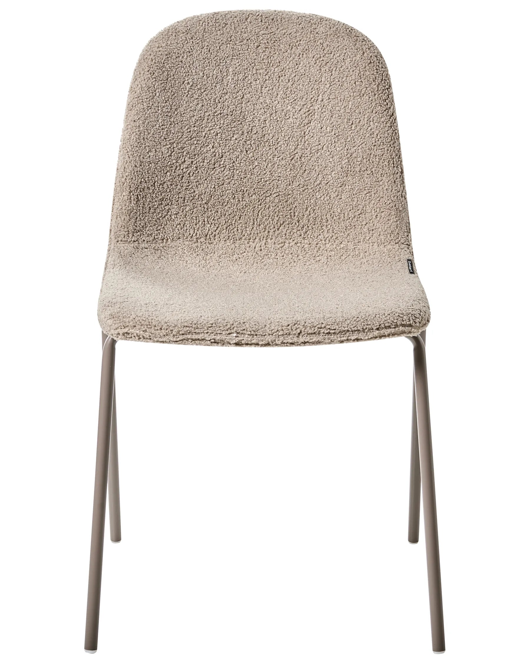 Set of 2 Conference Chairs LOMA Boucle Taupe