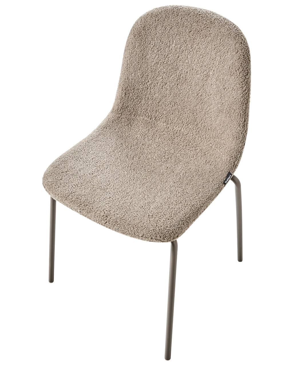 Set of 2 Conference Chairs LOMA Boucle Taupe