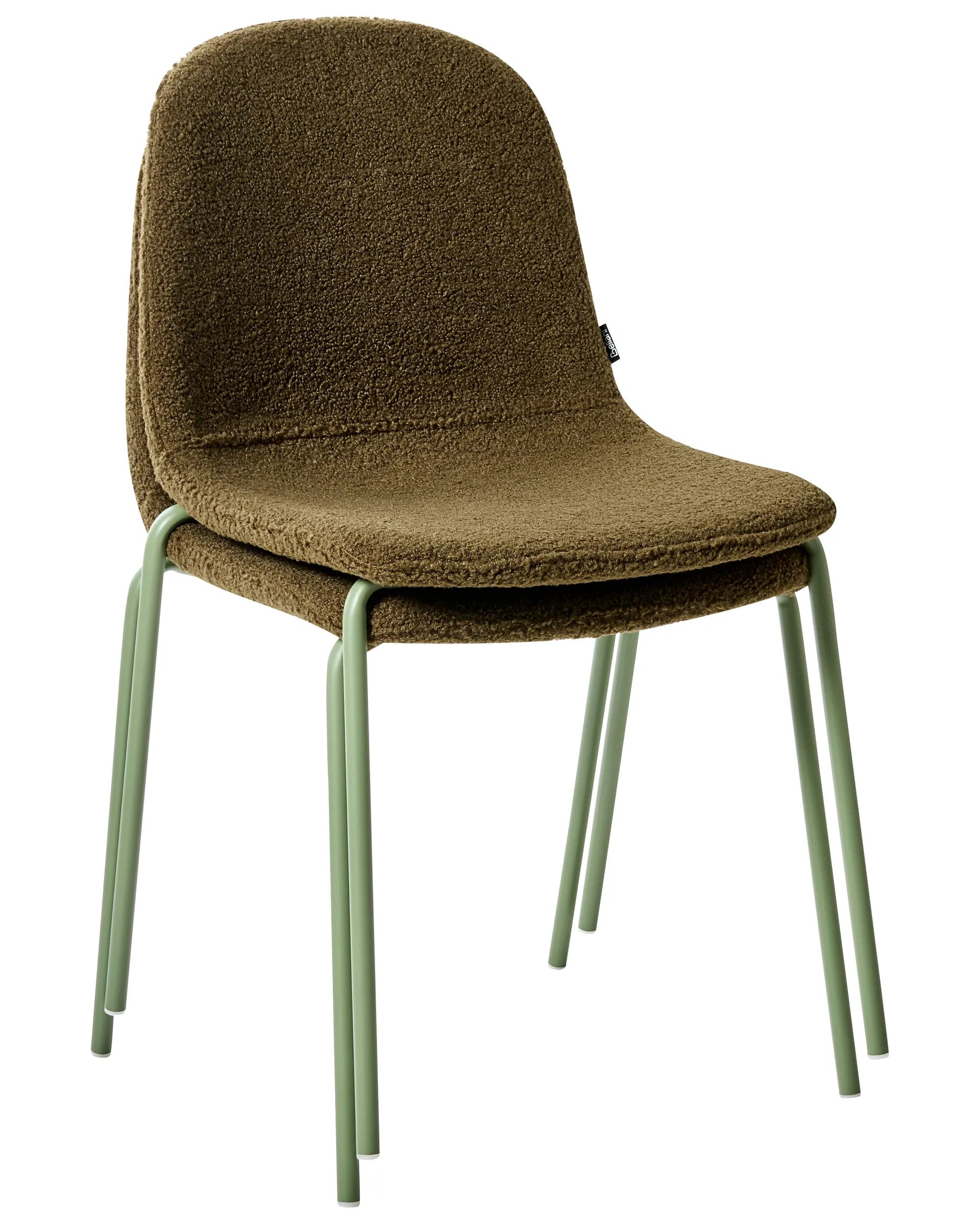 Set of 2 Conference Chairs LOMA Boucle Green
