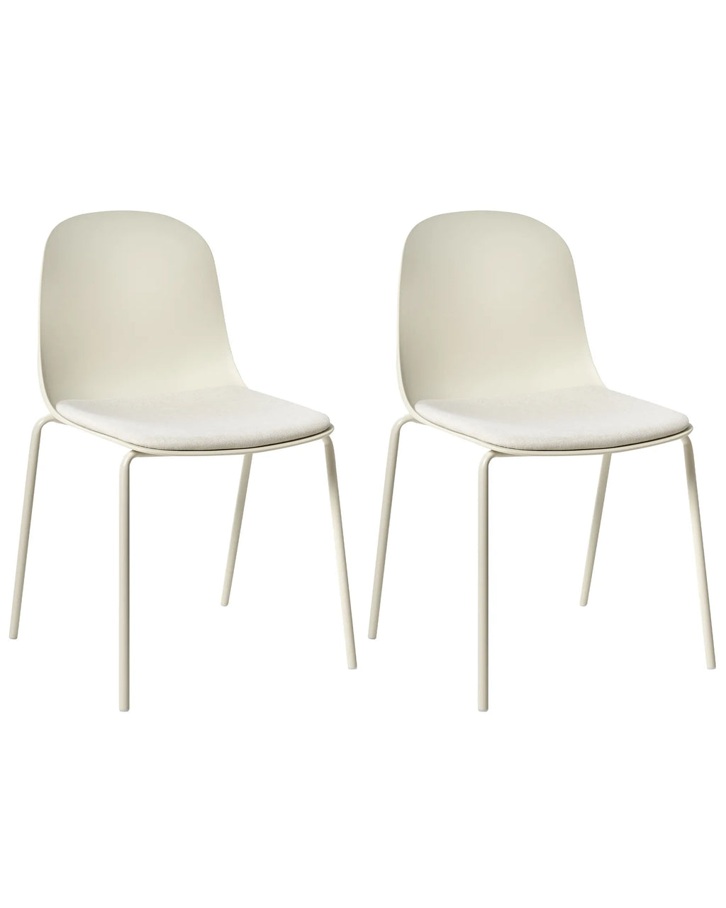 Set of 2 Conference Chairs DORR Light Beige