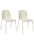 Set of 2 Conference Chairs DORR Light Beige