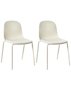 Set of 2 Conference Chairs DORR Light Beige