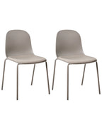 Set of 2 Conference Chairs DORR Taupe