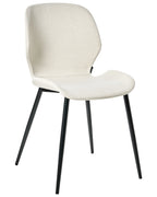 Set of 2 Conference Chairs HOLLAND Fabric Light Beige
