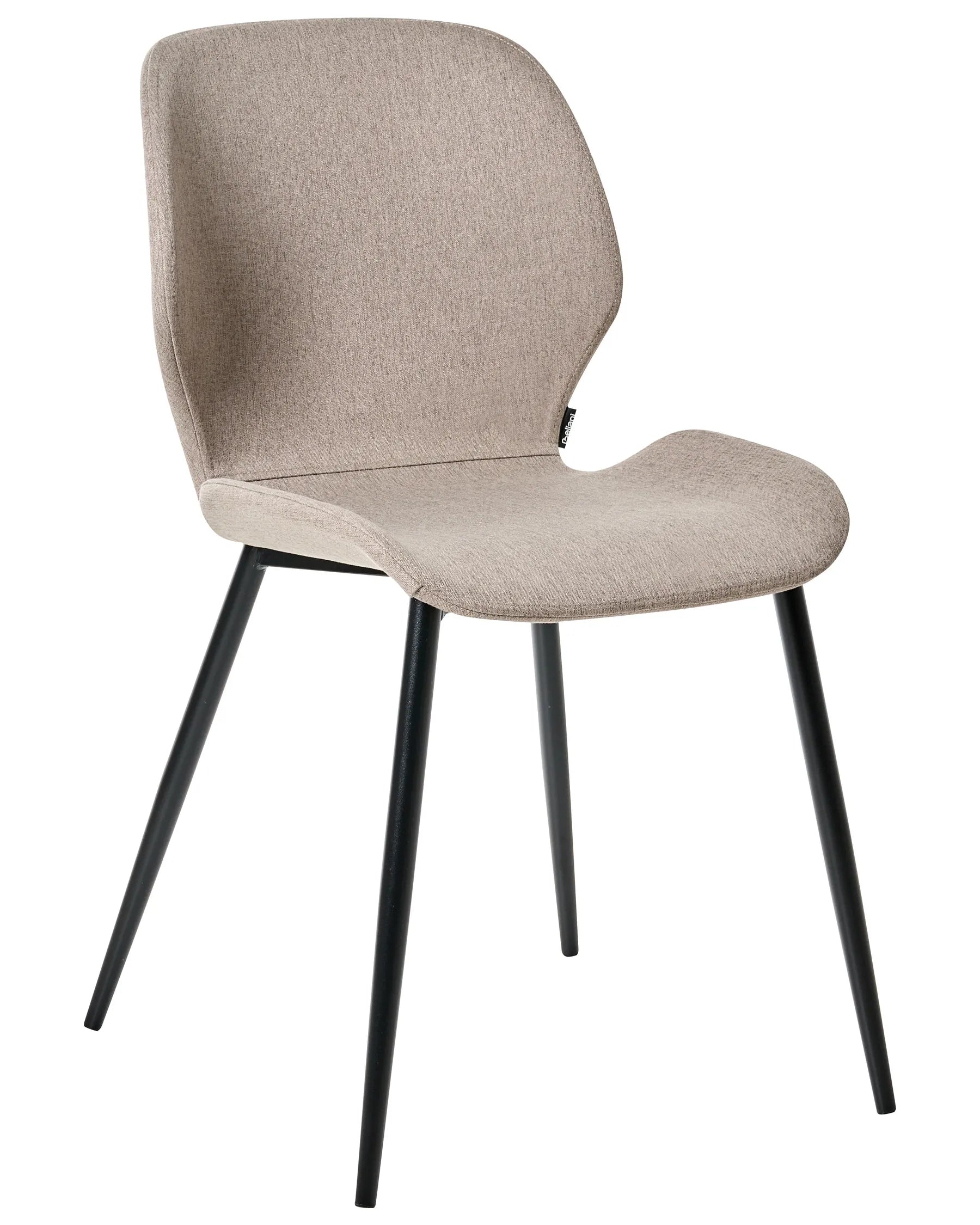 Set of 2 Conference Chairs HOLLAND Fabric Taupe