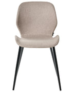 Set of 2 Conference Chairs HOLLAND Fabric Taupe