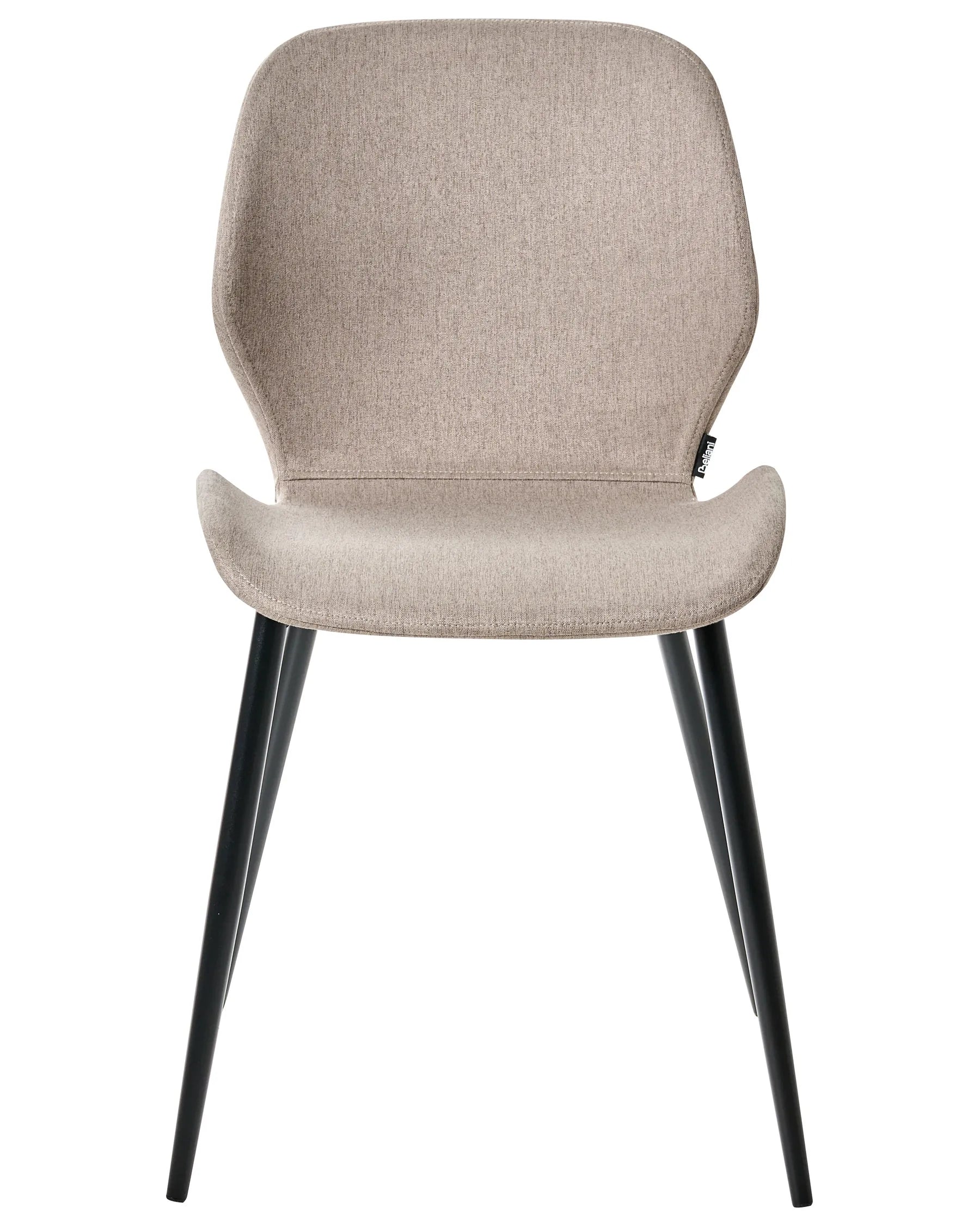Set of 2 Conference Chairs HOLLAND Fabric Taupe