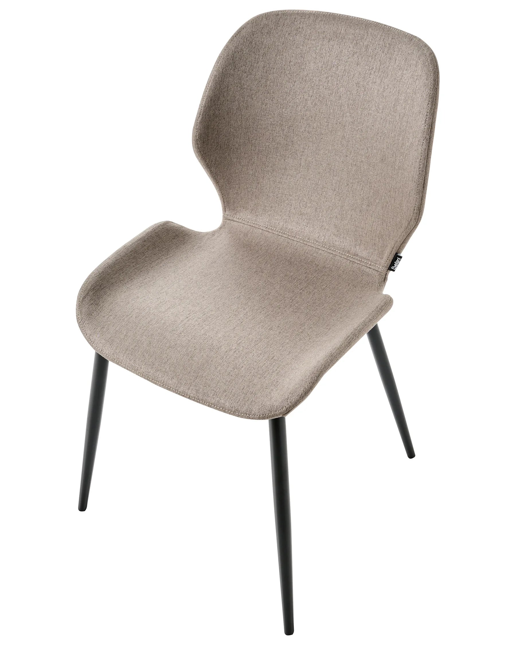 Set of 2 Conference Chairs HOLLAND Fabric Taupe