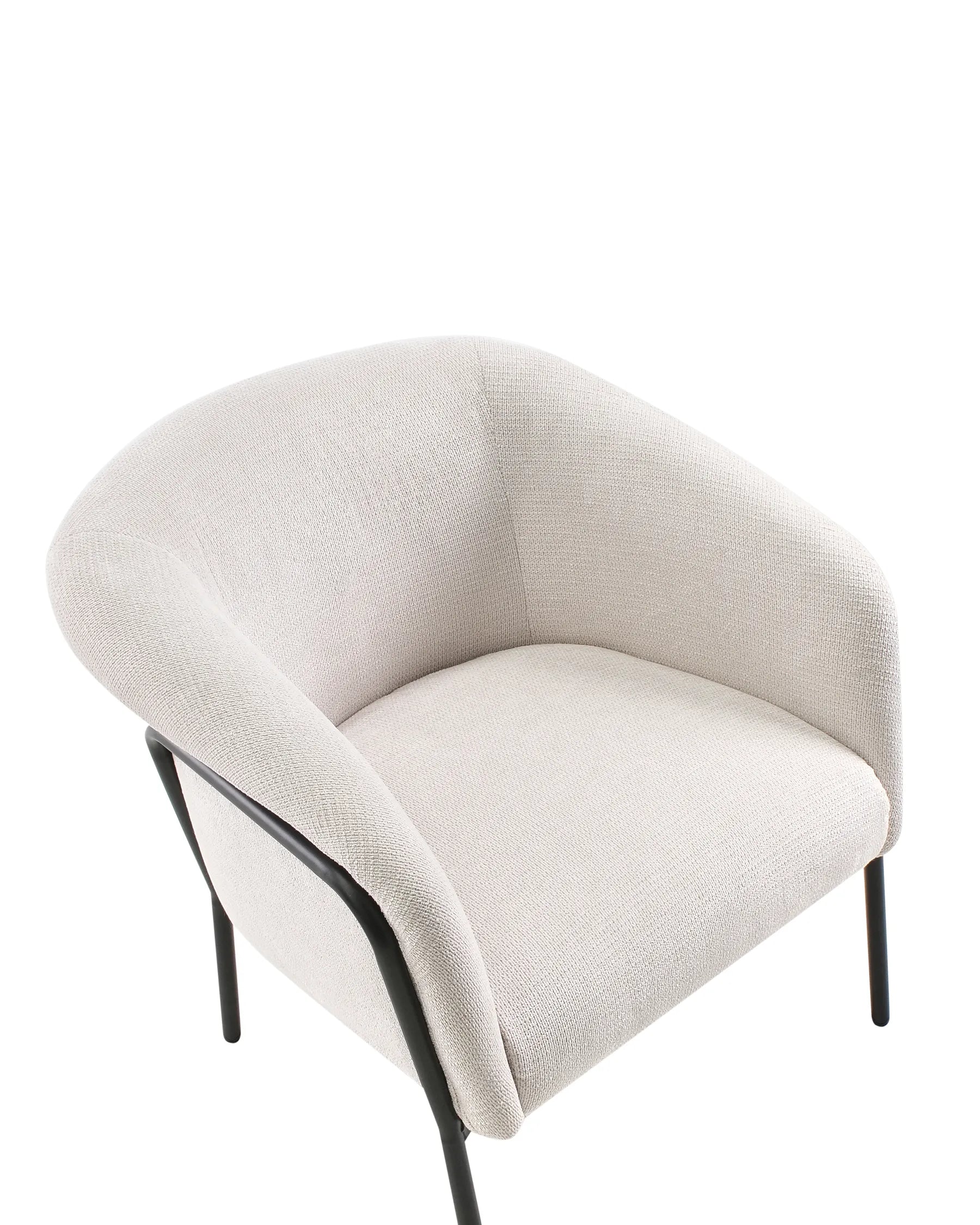 Armchair KROSSEN Fabric Light Beige