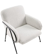 Armchair TRYSNES Fabric Light Beige