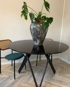 Set of 2 Dining Chairs ADAVER Metal Black