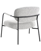 Armchair AUSVIKA Fabric Black/ White