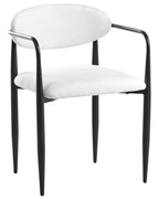 Set of 2 Dining Chairs TANEVIK Fabric Off-White