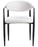 Set of 2 Dining Chairs TANEVIK Fabric Off-White