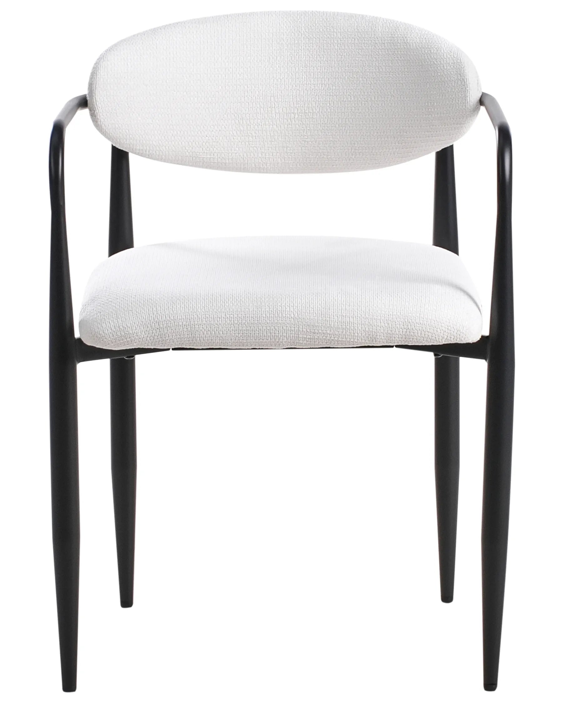 Set of 2 Dining Chairs TANEVIK Fabric Off-White