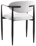 Set of 2 Dining Chairs TANEVIK Fabric Off-White