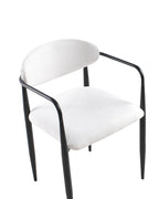 Set of 2 Dining Chairs TANEVIK Fabric Off-White