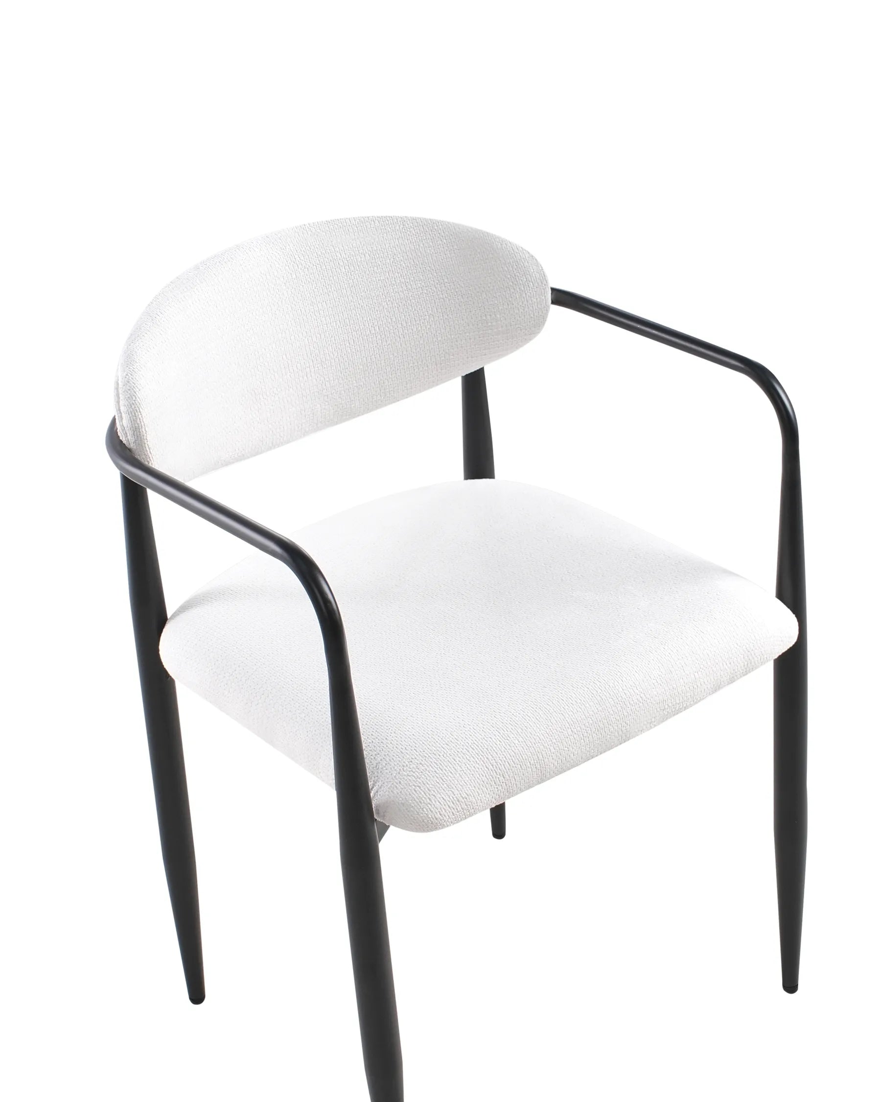 Set of 2 Dining Chairs TANEVIK Fabric Off-White