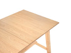 Extending Dining Table BARNES Light Ash Wood 160/200 cm 90 cm