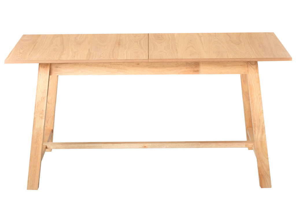 Extending Dining Table BARNES Light Ash Wood 160/200 cm 90 cm