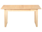 Extending Dining Table CAMDEN Light Ash Wood 160/200 cm 95 cm