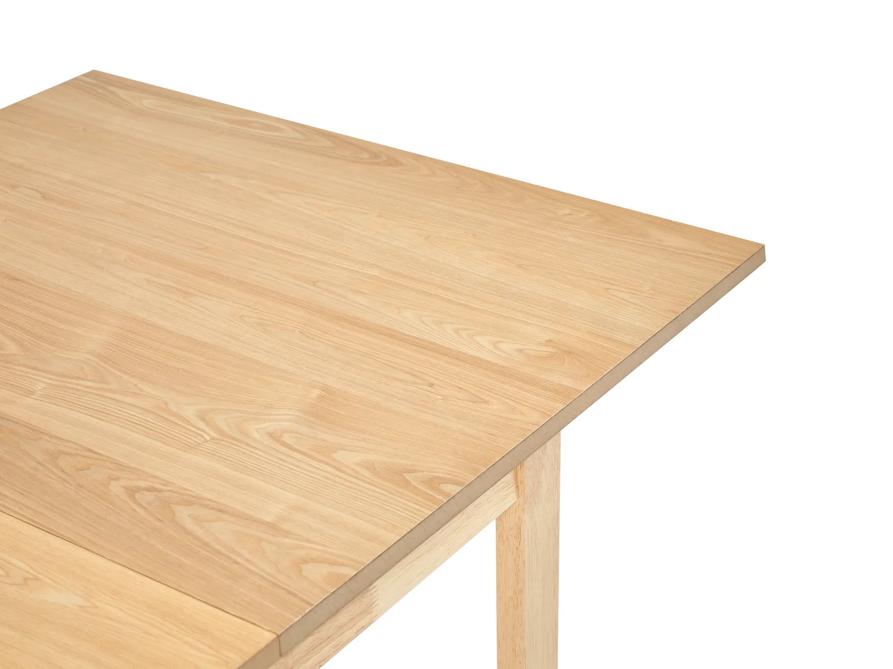 Extending Dining Table CAMDEN Light Ash Wood 160/200 cm 95 cm