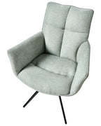 Dining Chair Swivel CORBIE Fabric Mint Green