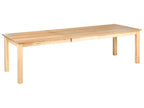 Extending Dining Table MADURA Light Ash Wood 180/280 cm 100 cm