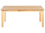 Extending Dining Table MADURA Light Ash Wood 180/280 cm 100 cm