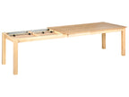 Extending Dining Table MADURA Light Ash Wood 180/280 cm 100 cm