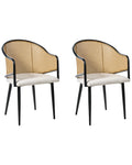 Set of 2 Dining Chairs WEIMAR Metal Black