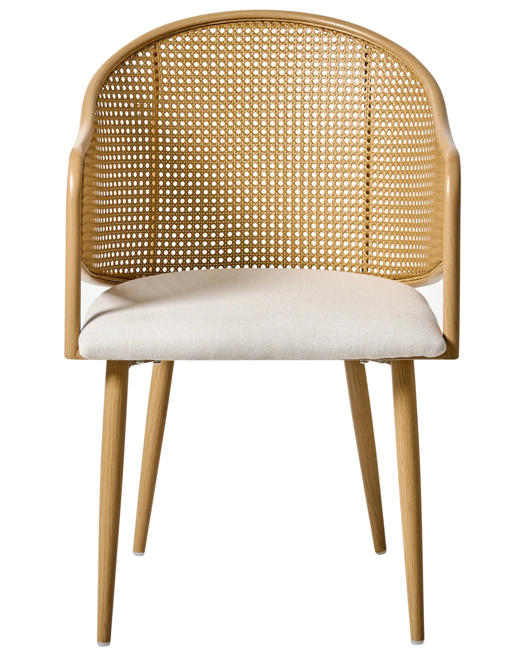 Set of 2 Dining Chairs WEIMAR Metal Light Brown