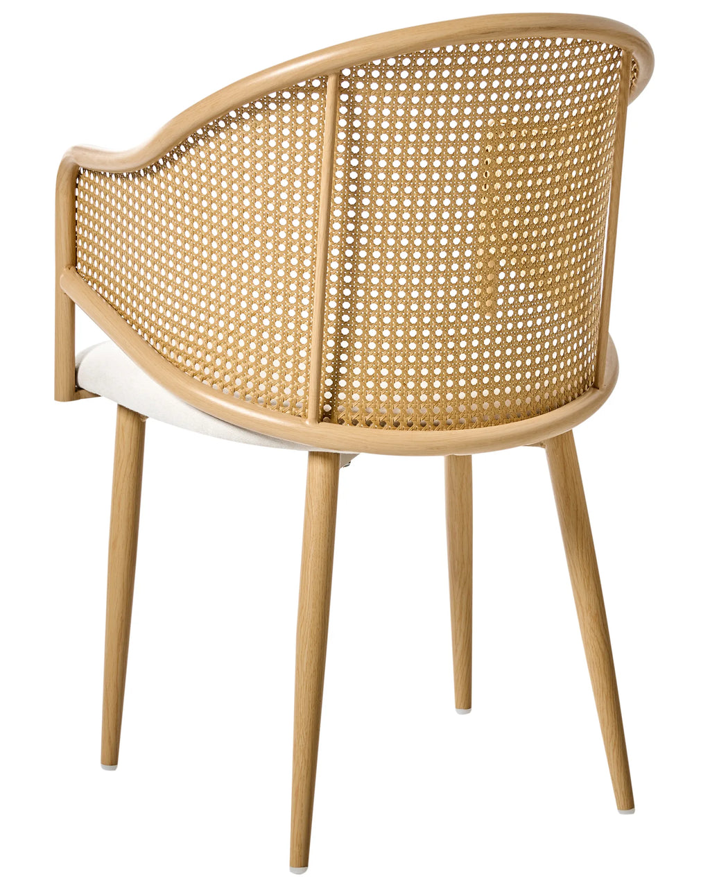 Set of 2 Dining Chairs WEIMAR Metal Light Brown