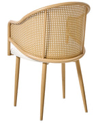 Set of 2 Dining Chairs WEIMAR Metal Light Brown