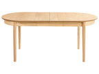 Extending Dining Table LARTO Light Ash Wood 180/220 cm 90 cm