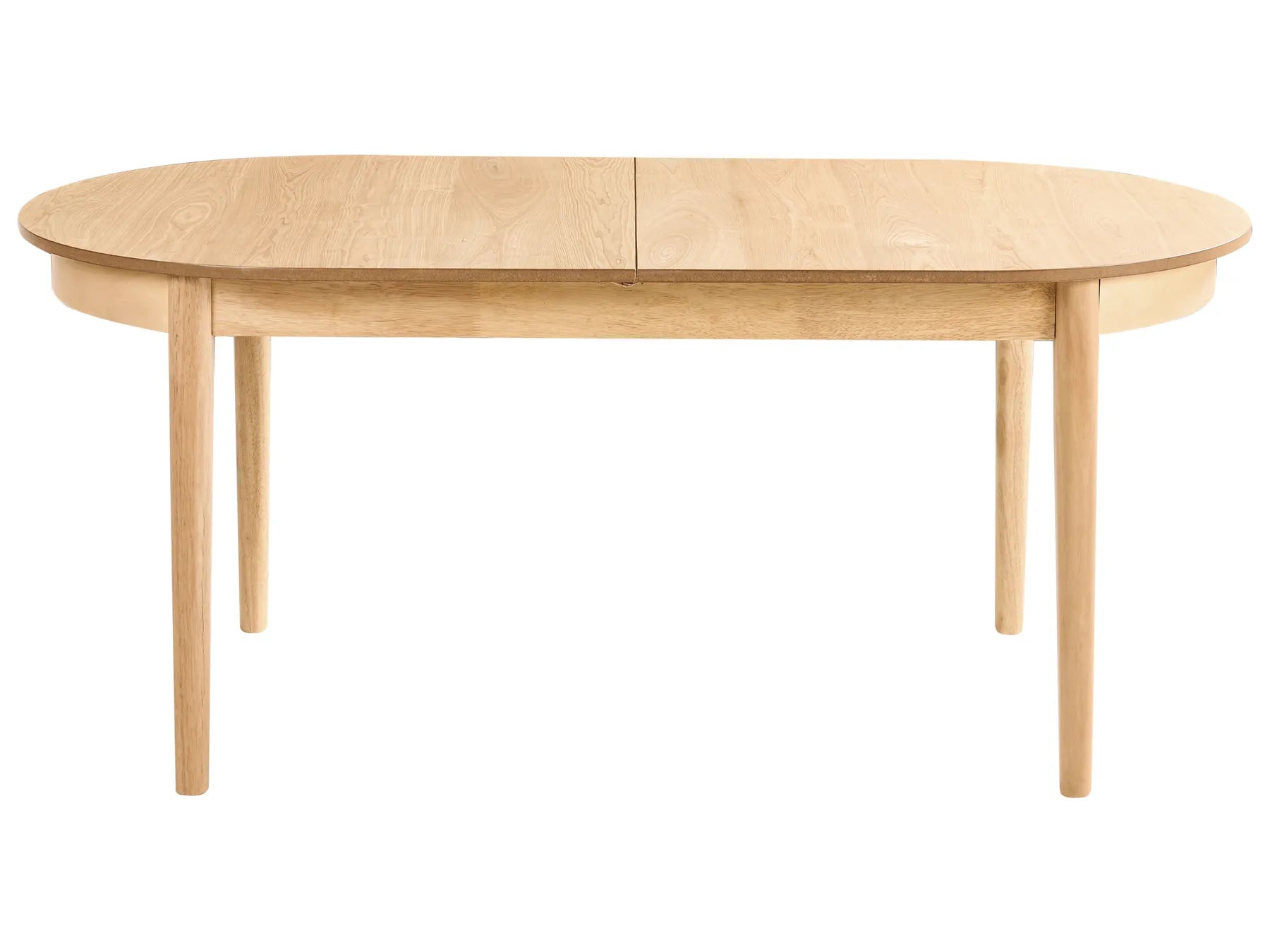 Extending Dining Table LARTO Light Ash Wood 180/220 cm 90 cm
