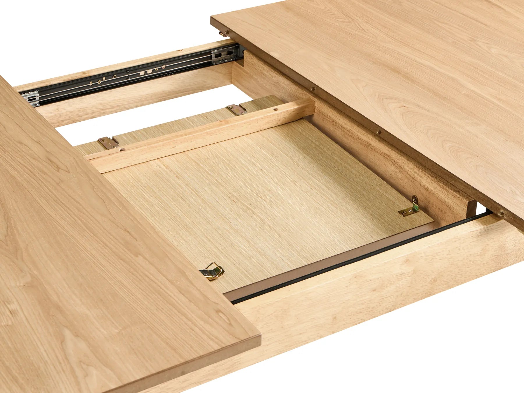 Extending Dining Table LARTO Light Ash Wood 180/220 cm 90 cm
