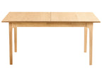 Extending Dining Table DELMAS Light Ash Wood 160/200 cm 90 cm
