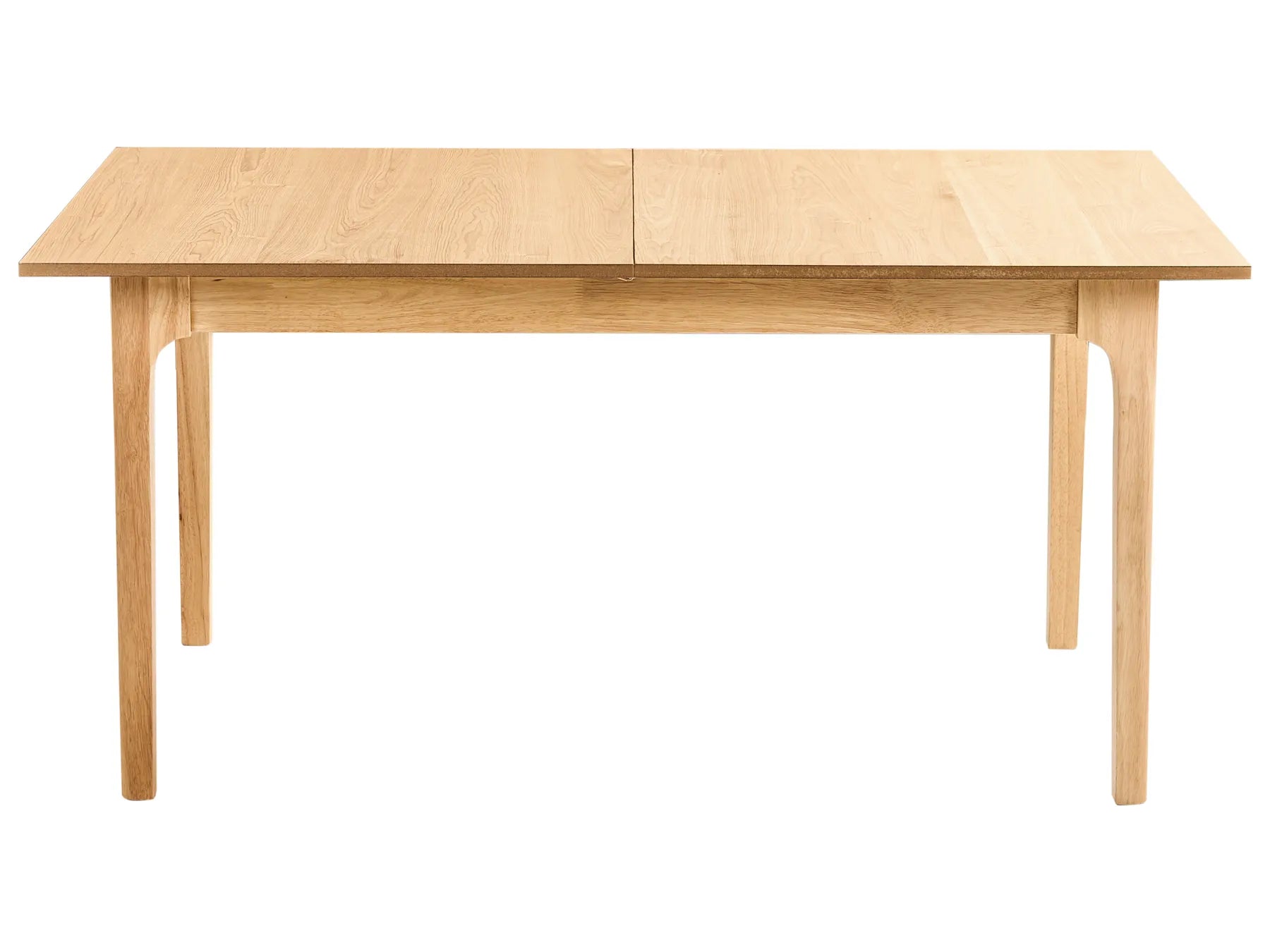 Extending Dining Table DELMAS Light Ash Wood 160/200 cm 90 cm