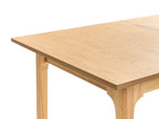 Extending Dining Table DELMAS Light Ash Wood 160/200 cm 90 cm