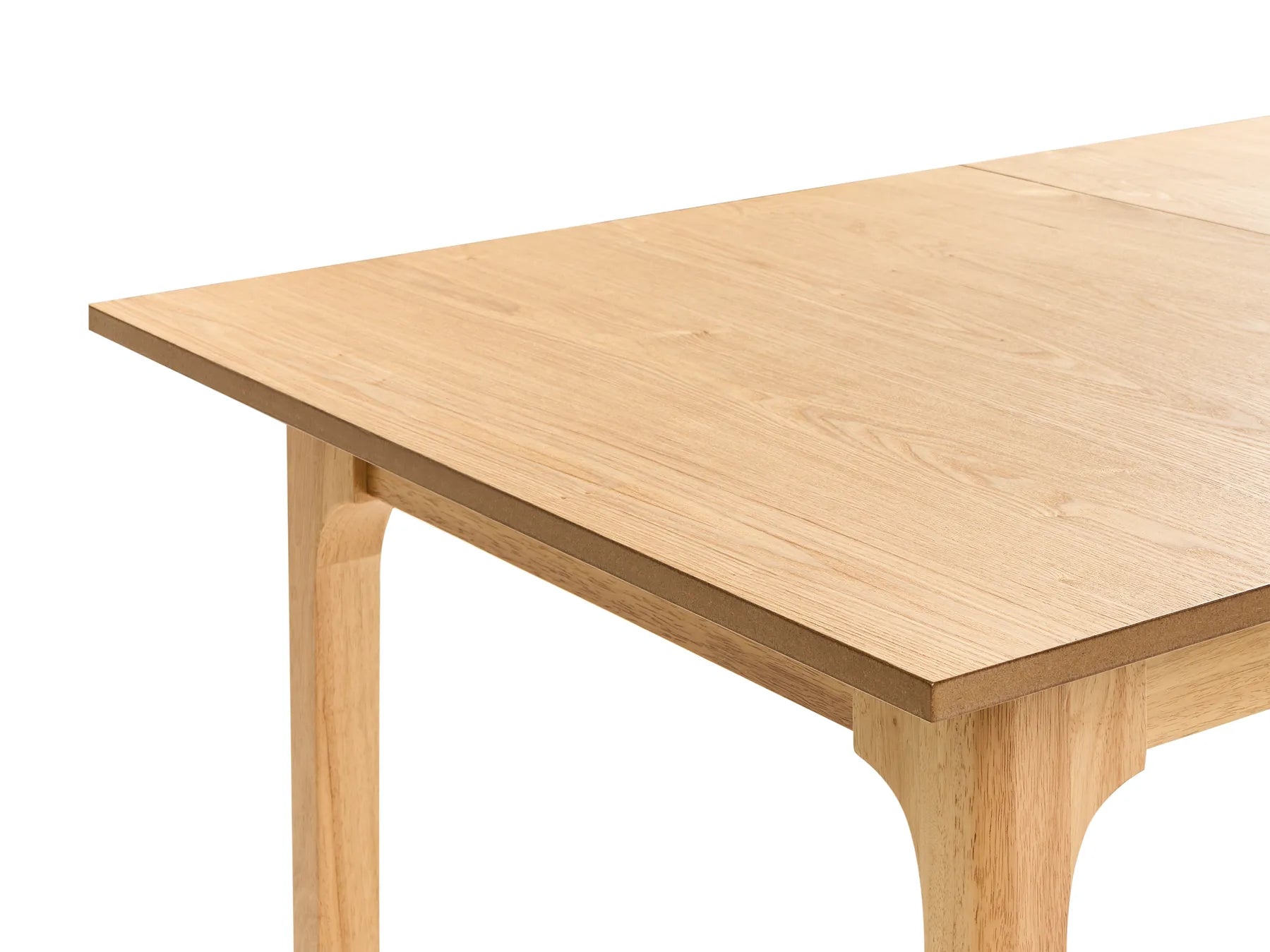 Extending Dining Table DELMAS Light Ash Wood 160/200 cm 90 cm