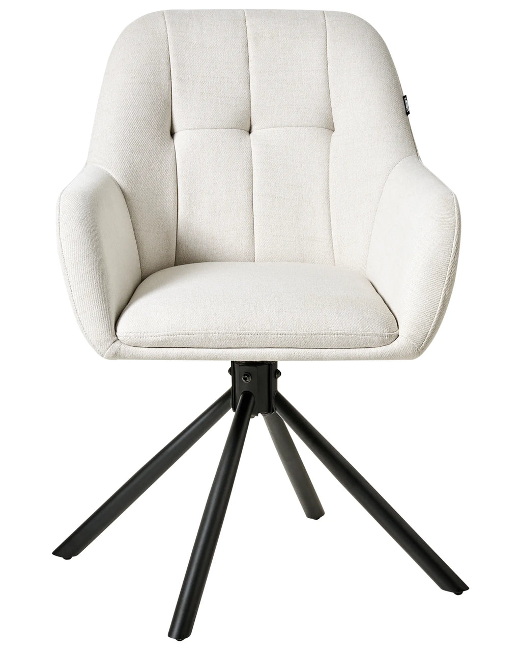 Dining Chair Swivel UBLY Fabric Off-White