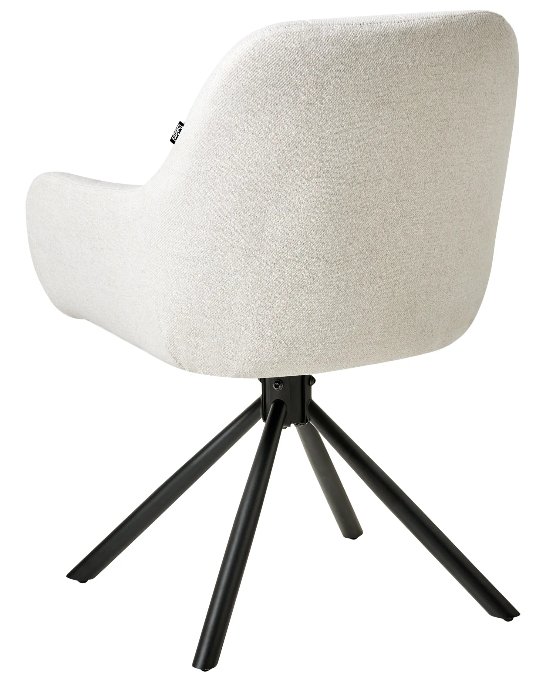 Dining Chair Swivel UBLY Fabric Off-White