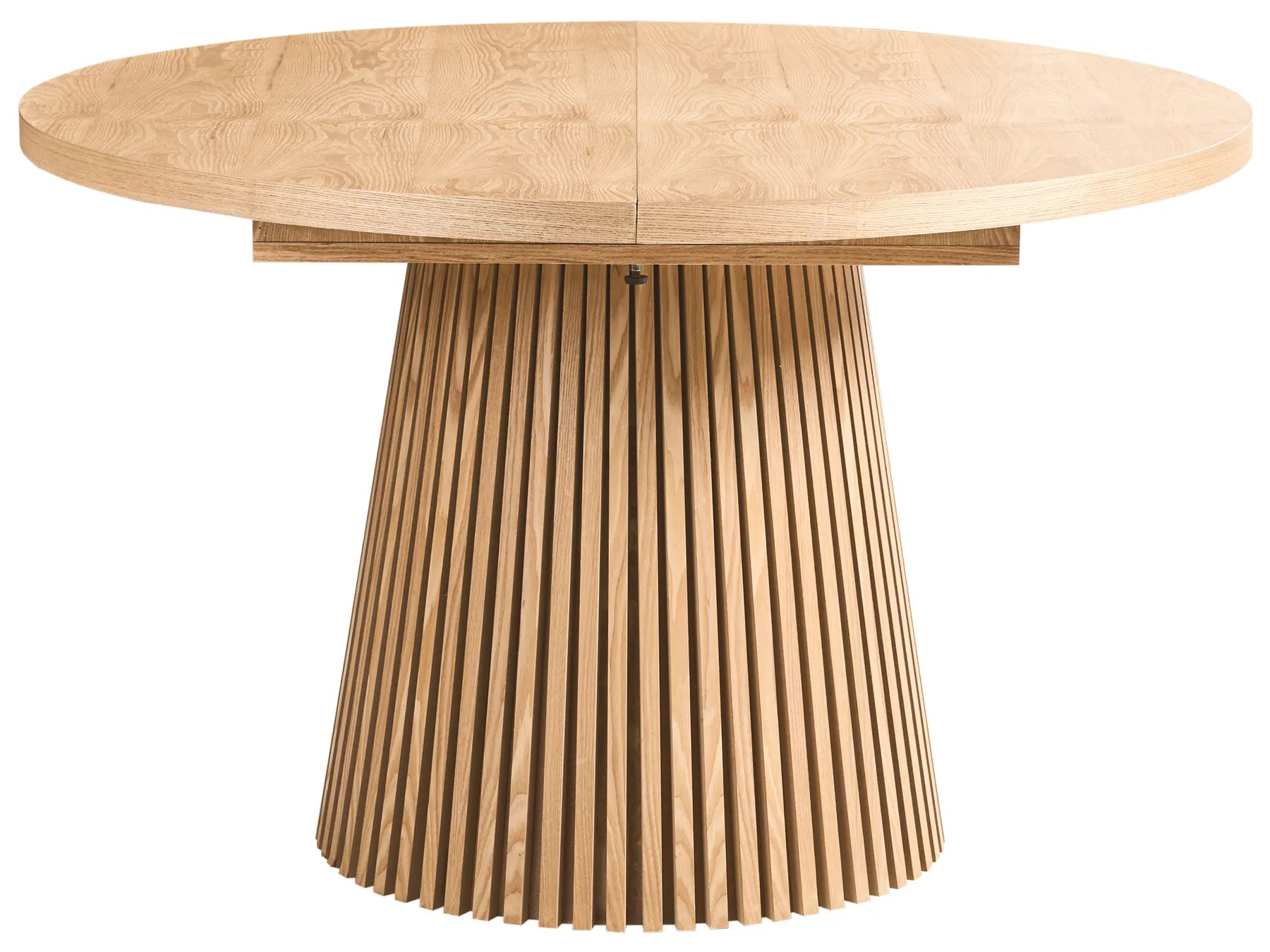 Extending Dining Table MOORE Light Ash Wood 120/160 cm 120 cm