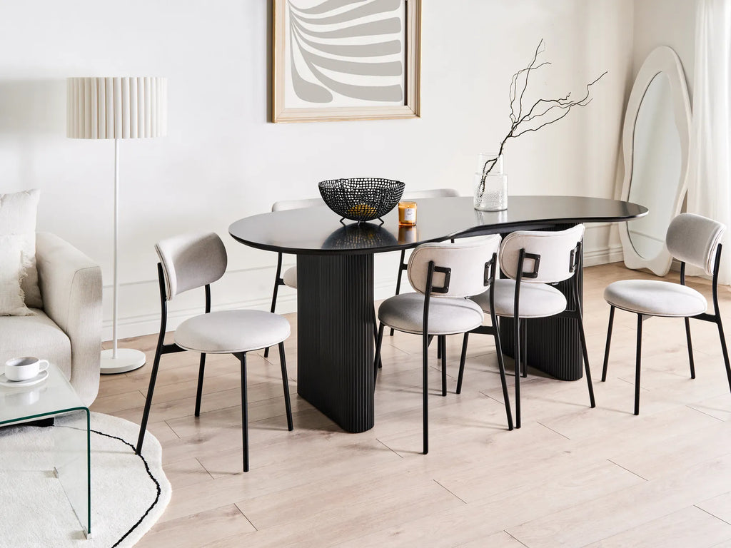 Dining Table PEERY Black 198 cm 93 cm