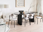 Dining Table PEERY Black 198 cm 93 cm