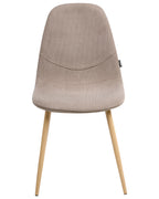 Set of 2 Dining Chairs HILDEN Corduroy Taupe