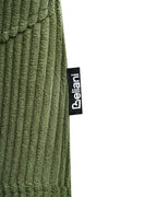 Set of 2 Dining Chairs HILDEN Corduroy Green